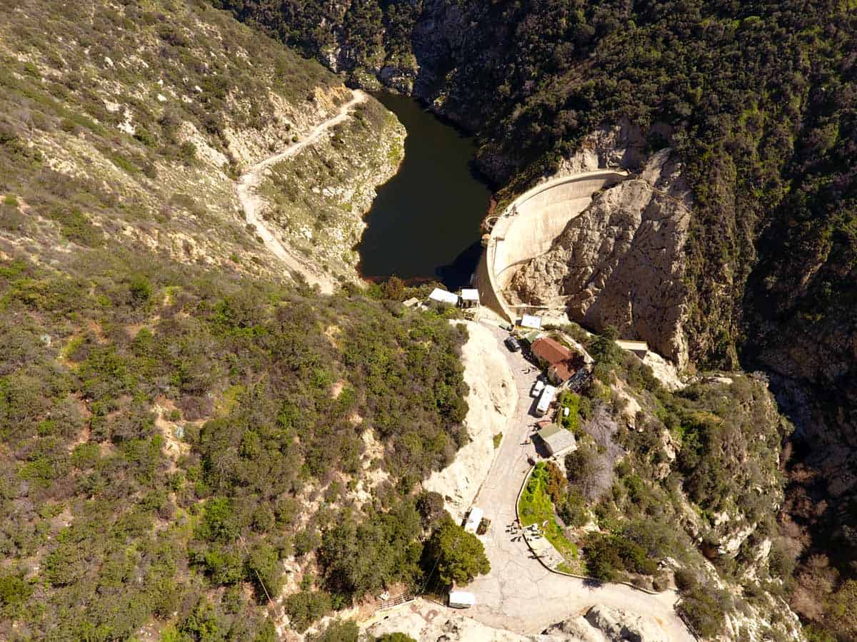 Santa Anita Dam Aerial Drone Photos | California