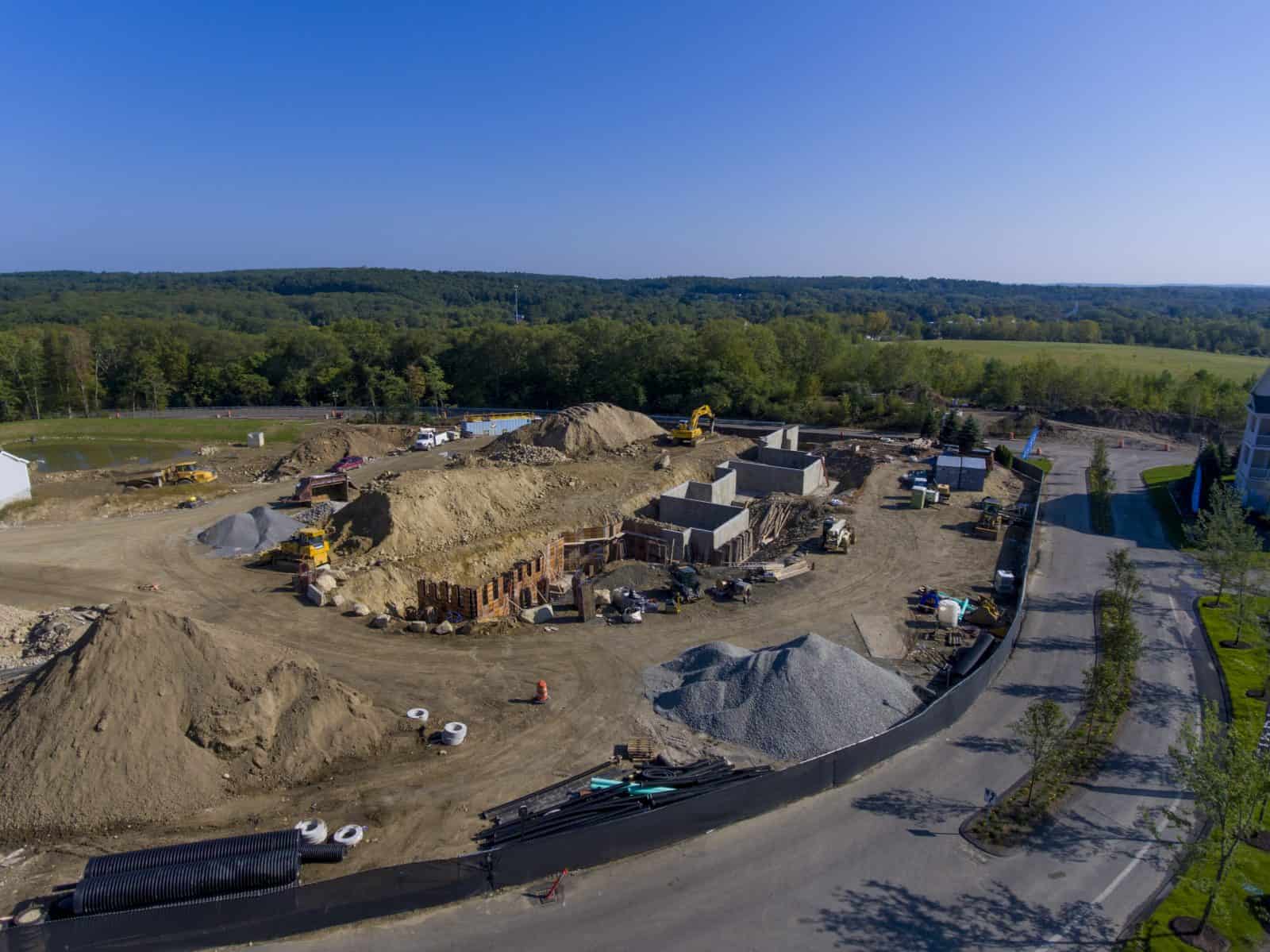 Aerial Drone Photos Of Cirrus Apartments In Ashland, Ma