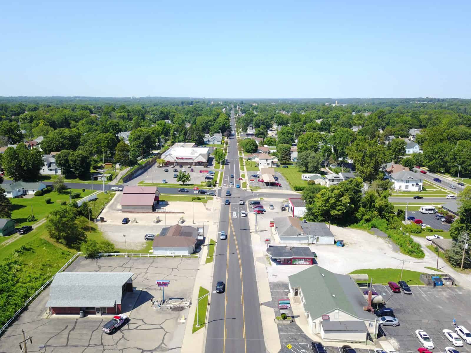 Aerial Drone Photos of 24th St & E Market St., Logansport, Indiana