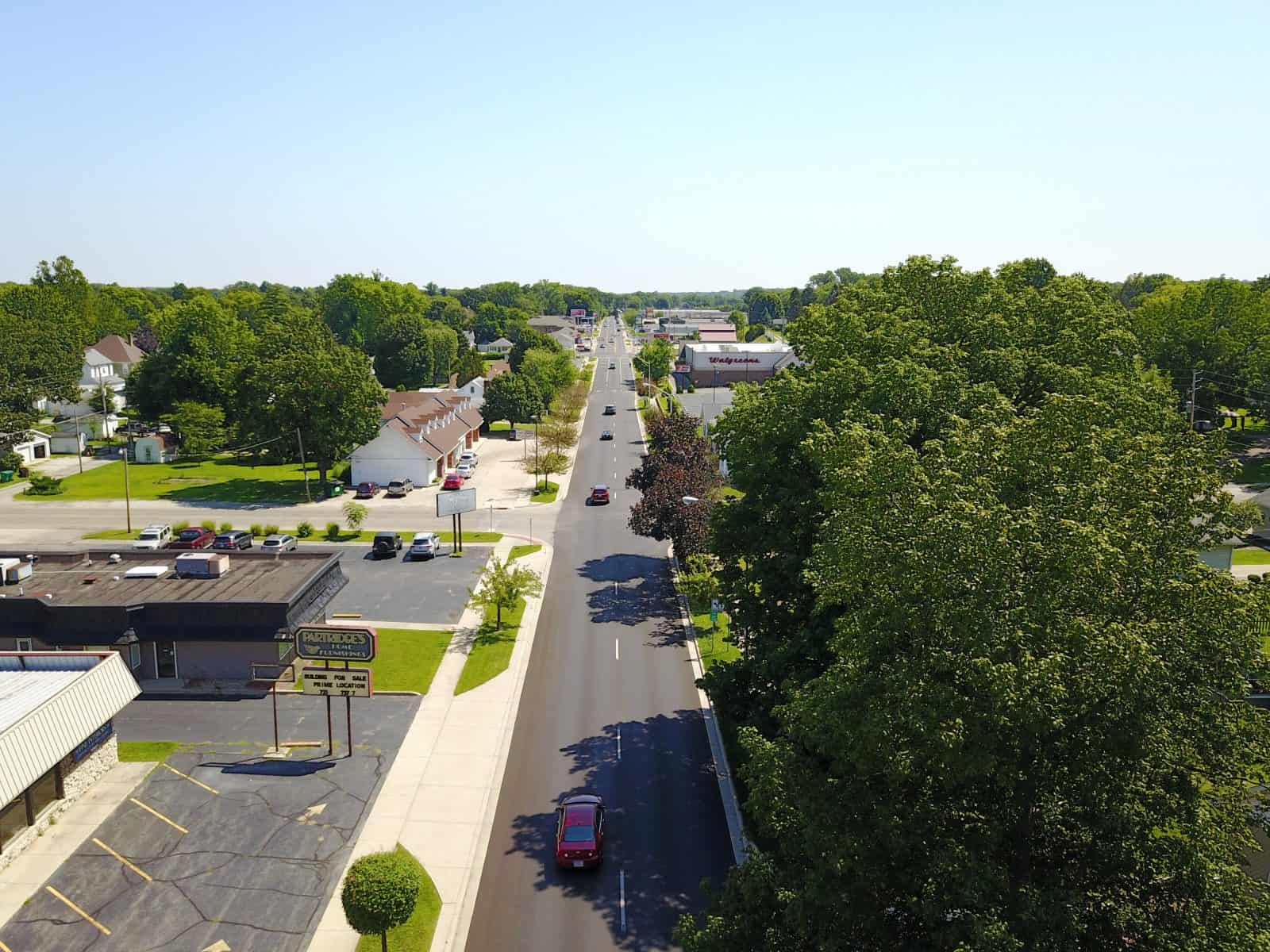 Aerial Drone Photos of 24th St & E Market St., Logansport, Indiana