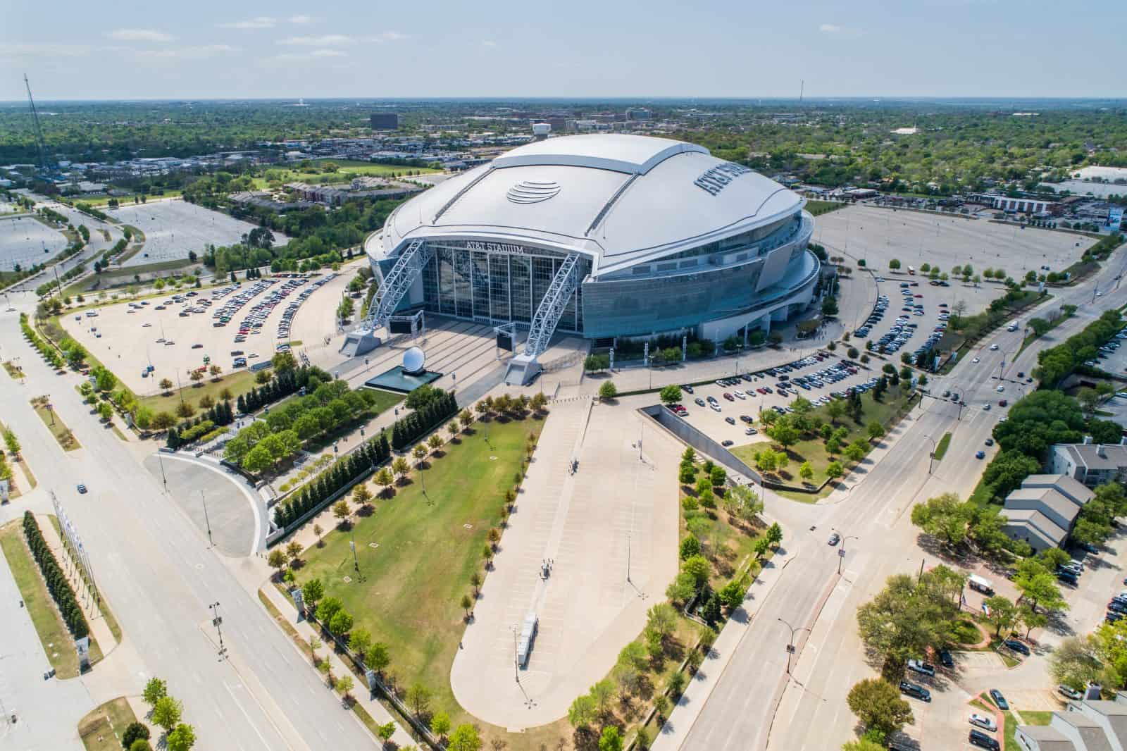 Drone Images of Dallas Cowboys Stadium - AT&T Stadium