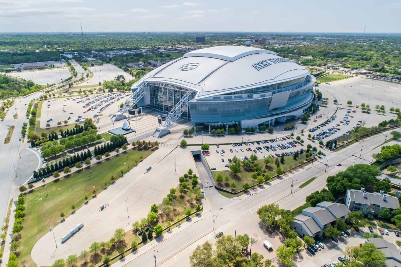Drone Images of Dallas Cowboys Stadium - AT&T Stadium