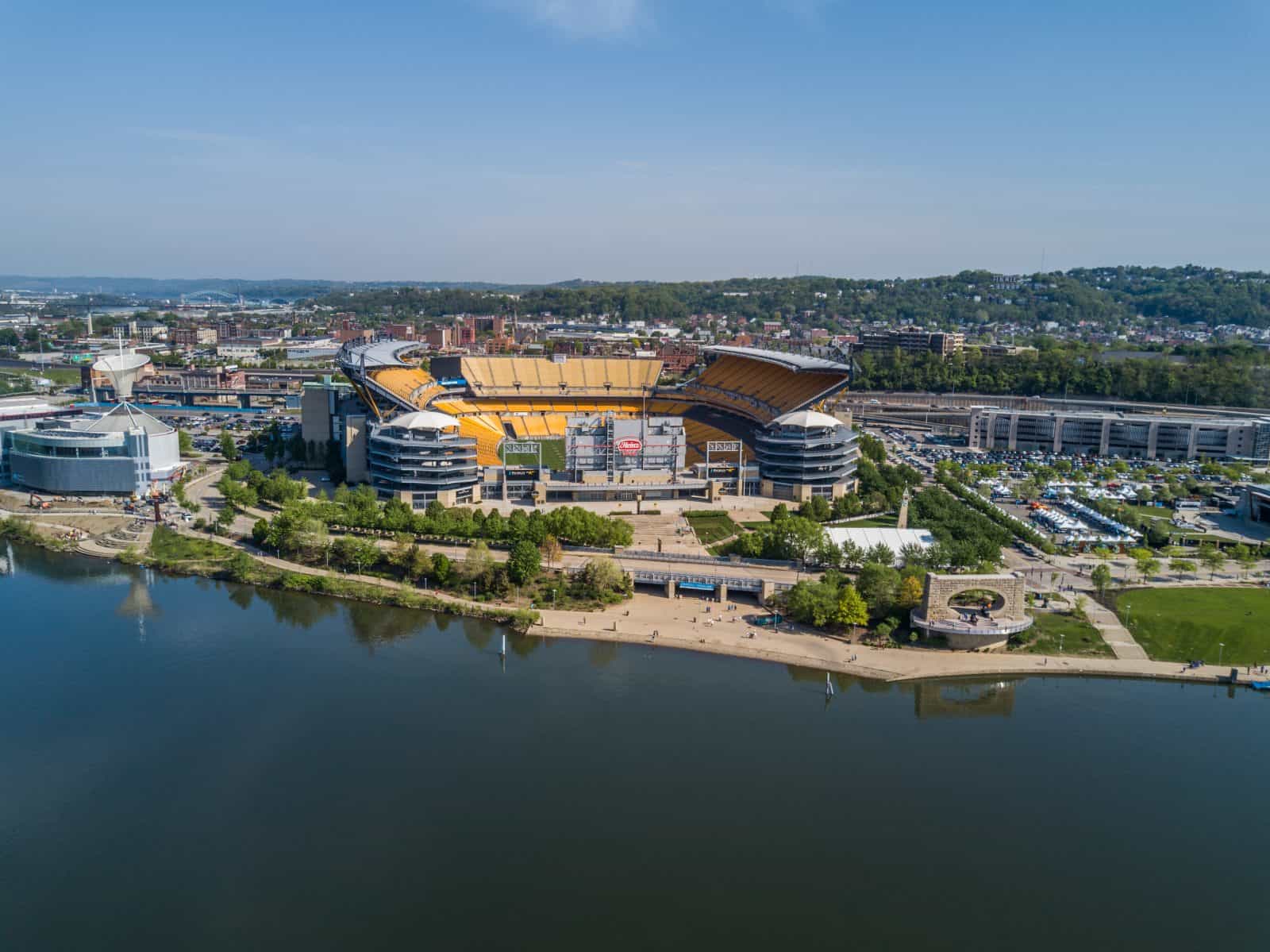 Aerial Drone Photos of the Home of the Pittsburgh Steelers - Heinz Field