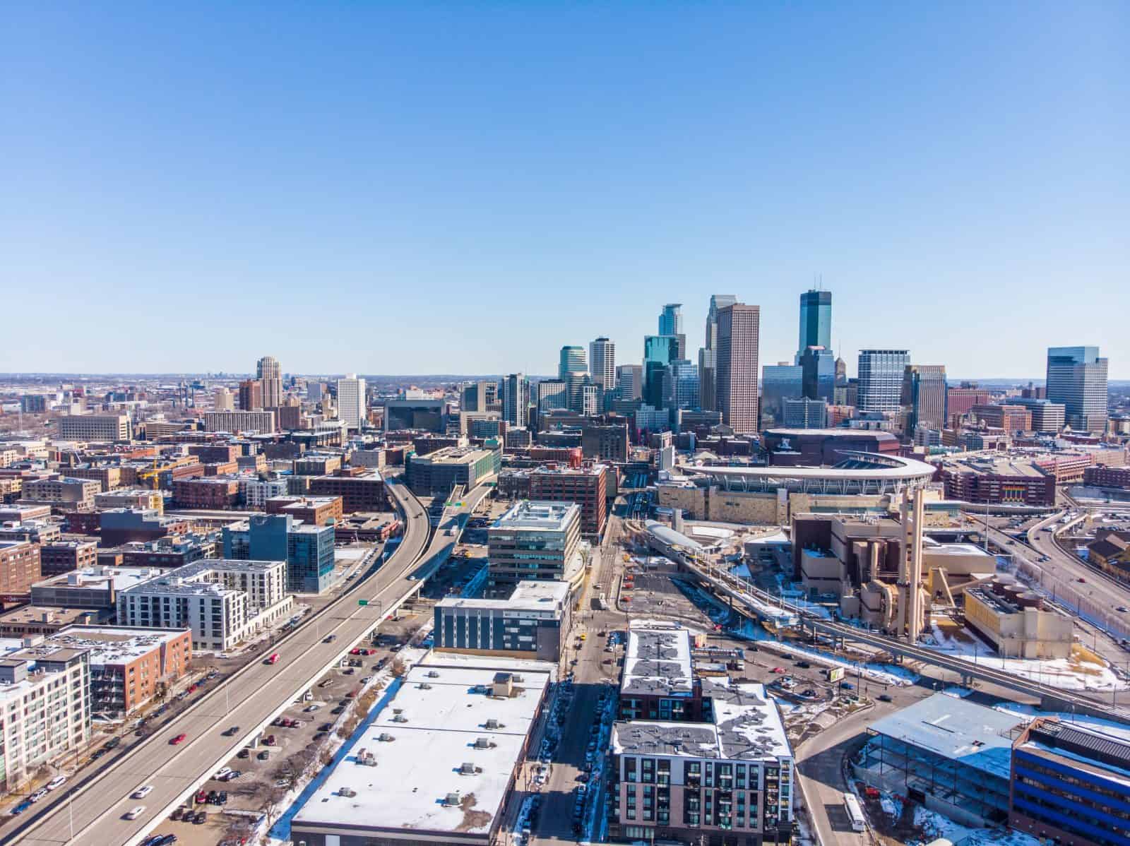 Aerial Drone Photos of Target Field - 1 Twins Way, Minneapolis, Minnesota