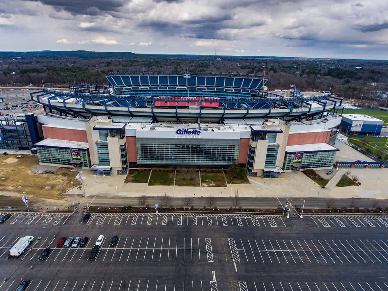 Gillette Stadium Aerial Drone Photography Aeiral Photos Massachusetts