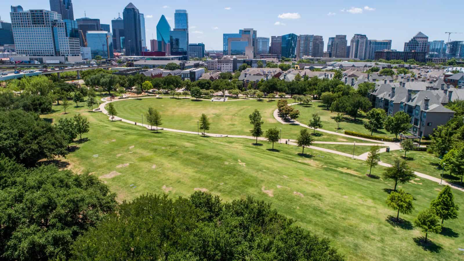 Uptown Dallas, TX Drone Photography - Griggs Park Aerial Imagery