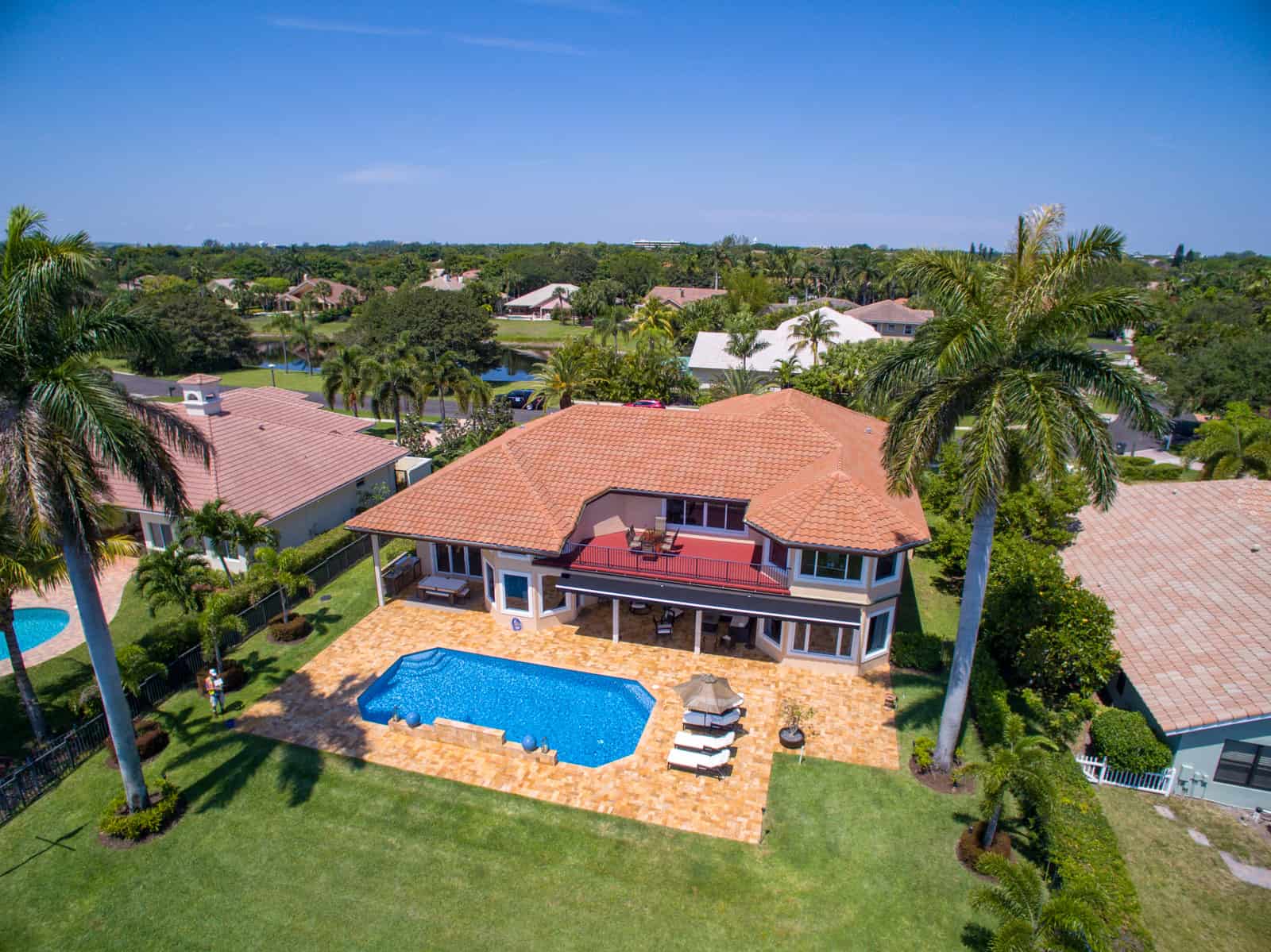 aerial photo of residential real estate property