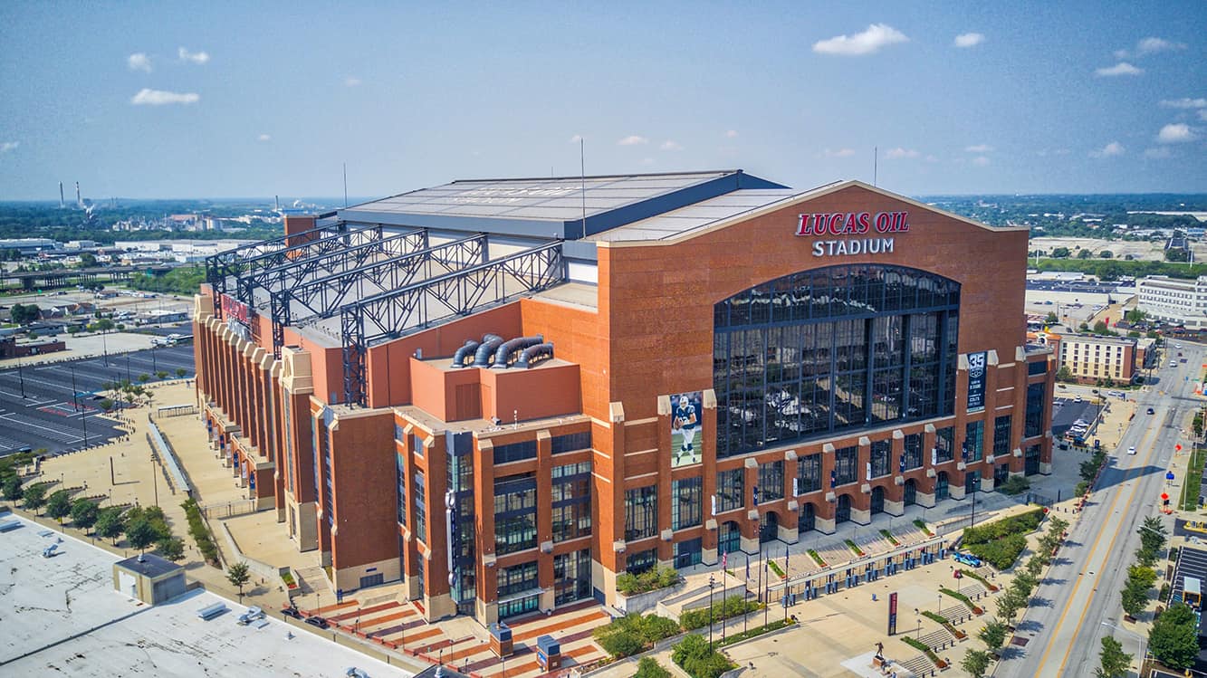 Aerial Drone Photos of Lucas Oil Stadium, Indianapolis Colts