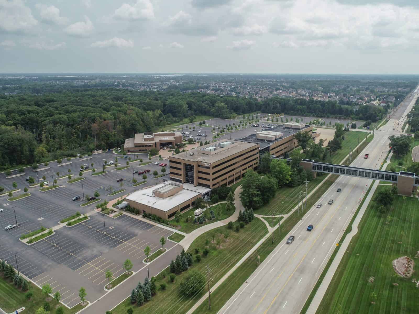 Troy, Michigan Drone Photography Aerial Photos of Beaumont Medical