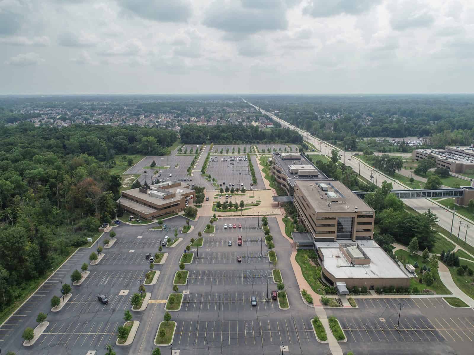 Troy, Michigan Drone Photography - Aerial Photos of Beaumont Medical