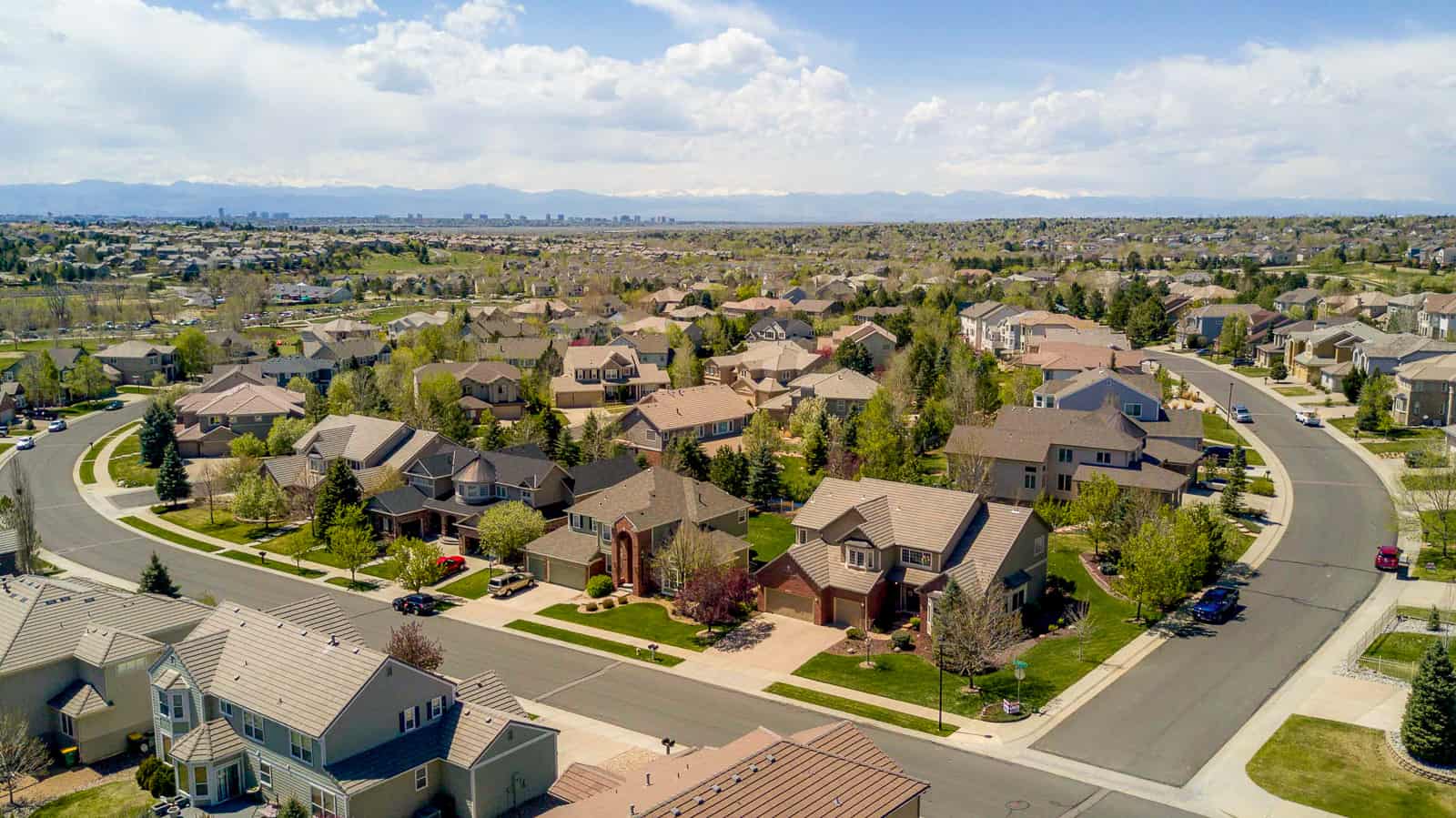 aerial photo of residential real estate property